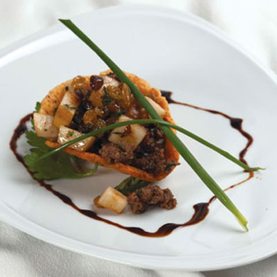 Friulian Frico with California Raisins and Lamb