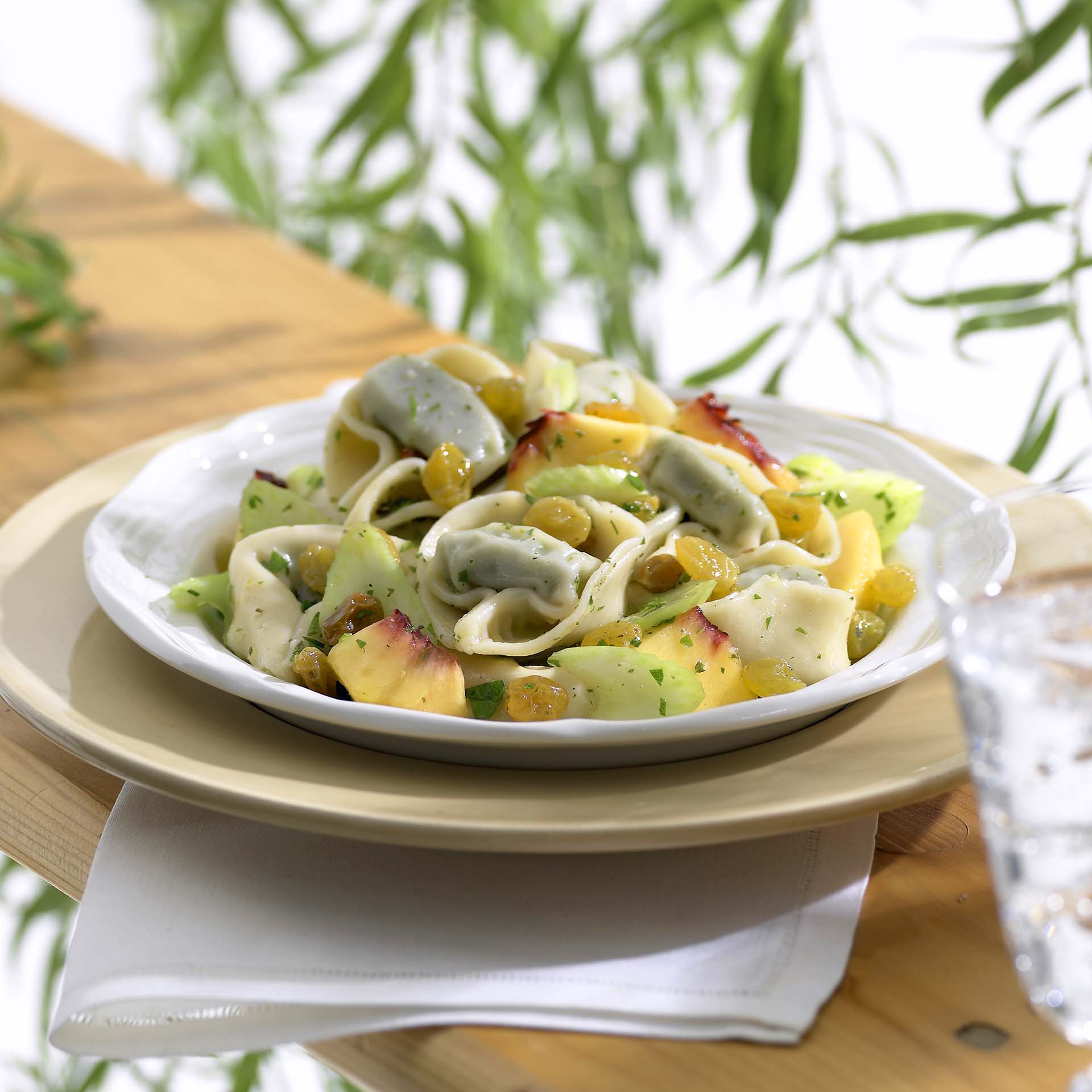 Tortellini Peach Salad - California Raisins