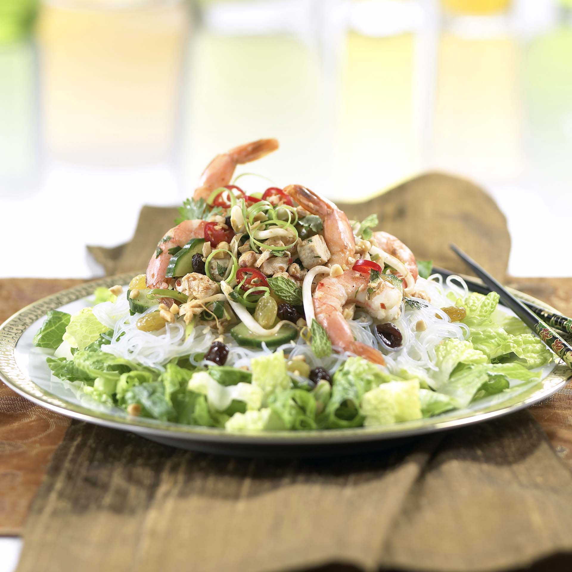 Thai Glass Noodle Salad - California Raisins