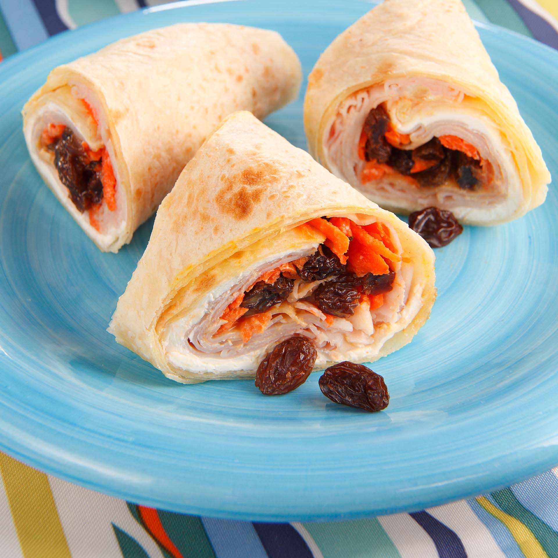 Pinwheel RollUp Sandwich California Raisins