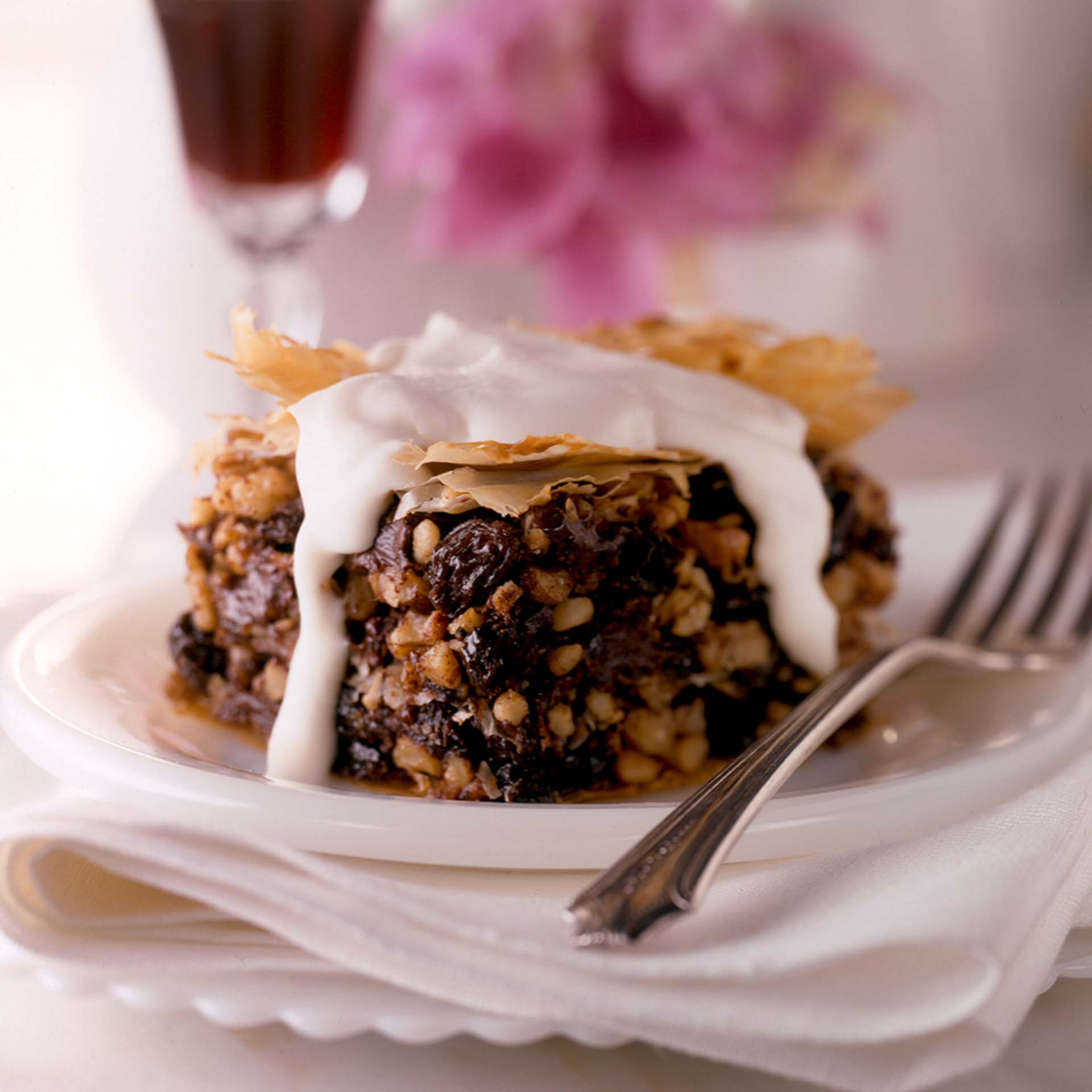 Chocolate Walnut-Raisin Baklava - California Raisins