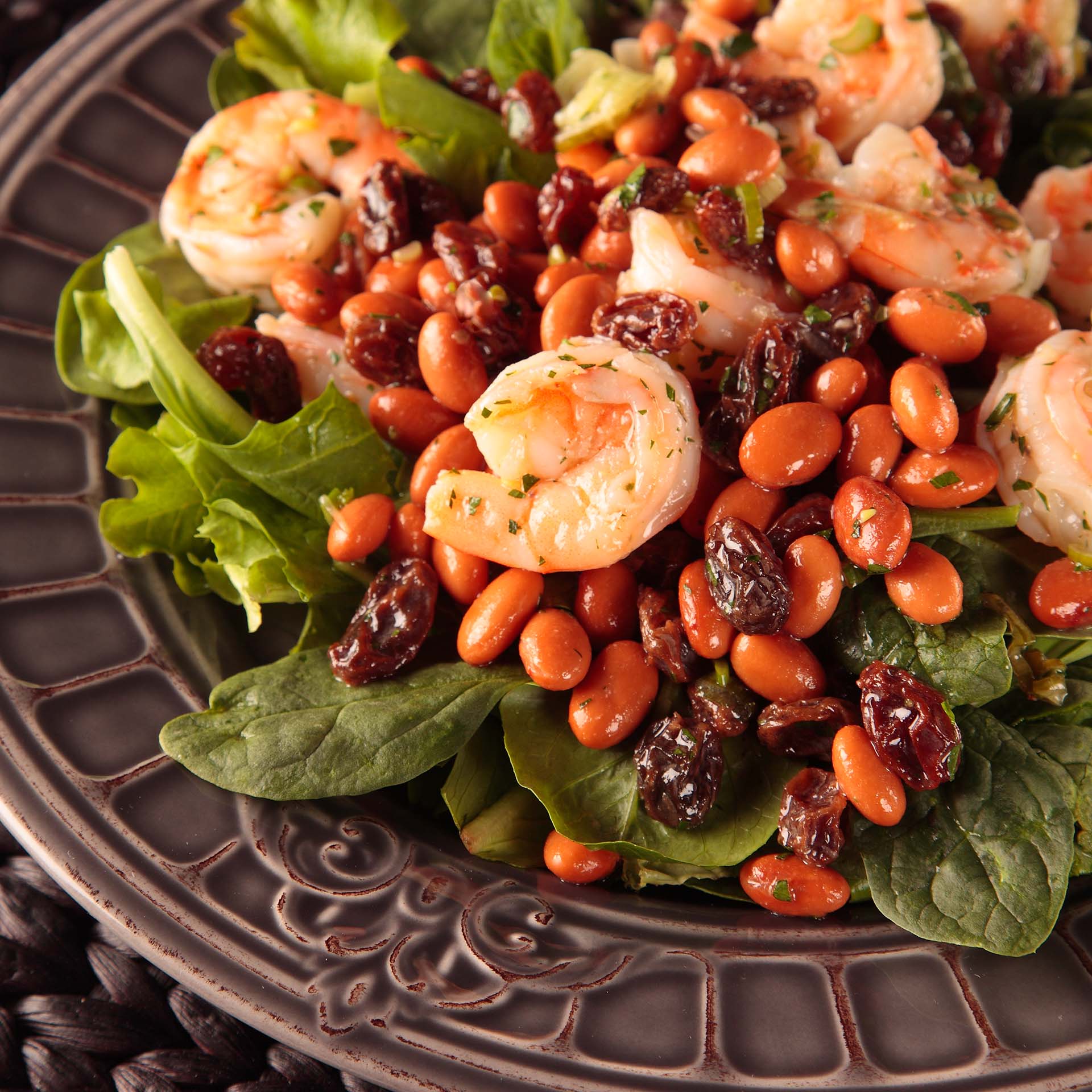 Bean and Shrimp Salad - California Raisins