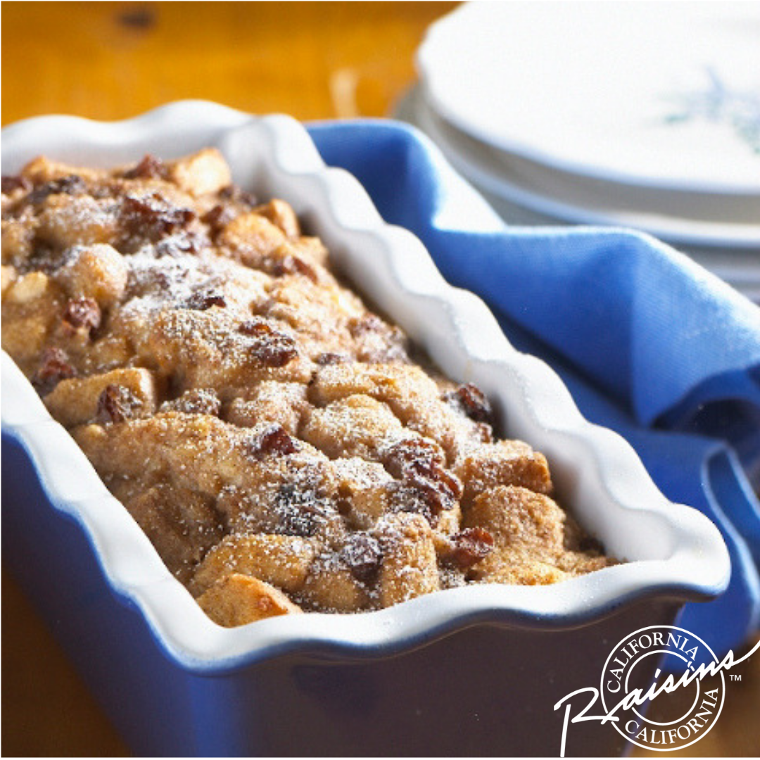 Applesauce Bread Pudding California Raisins